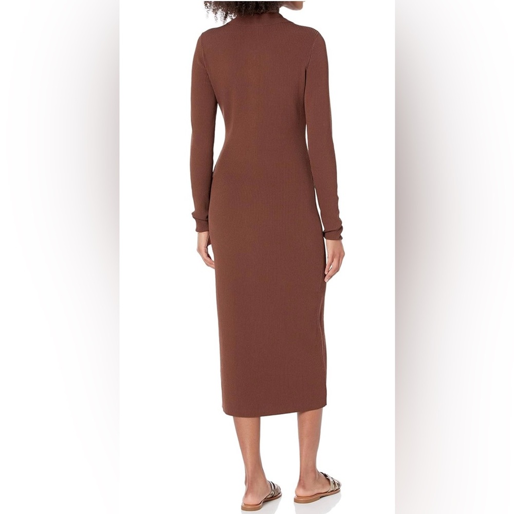 The Drop Ribbed Button Down Dress - Picture 2 of 9
